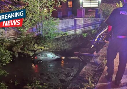 Car Crashes Into Beaver Brook in Dracut, Leaving Two Women Injured