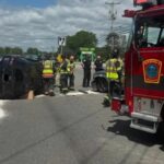 Person Hospitalized After Violently Rolling Vehicle in Nashua, New Hampshire