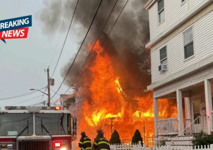 Electric Vehicle Explodes in Winthrop Driveway, Fire Rapidly Spreads and Damages Two Homes