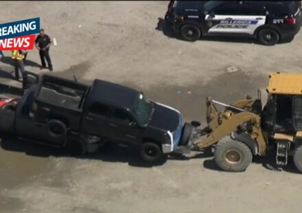 Witnesses Stunned After Truck Lands on Top of Another at Billerica Auto Auction