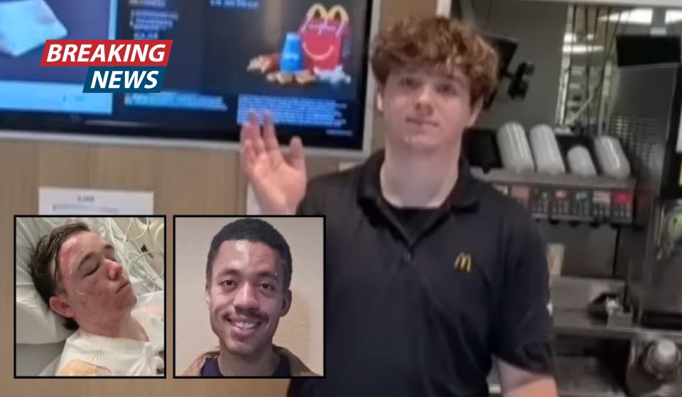 'Why would he do this to me?': McDonald's worker hurls hot oil on 20-year-old manager, leaving him with 'excruciating' 3rd-degree burns on face and body, cops and horrified mom say
