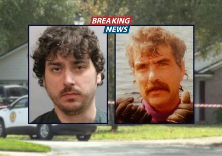 Man unleashed barrage of gunfire while father sat on couch late at night and then 'put one in the back of his f—ing head' because he was 'tired of hearing' him breathe