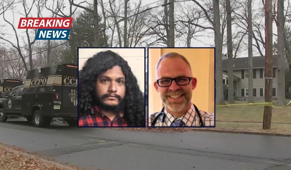 Teen finds his veterinarian dad stabbed in the head on their front lawn by man who brutally killed him out of jealousy