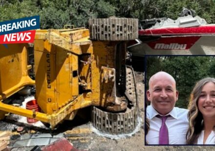 Dad and Young Daughter Killed Instantly After Bulldozer Rolls Off Truck and Crushes Their Vehicle